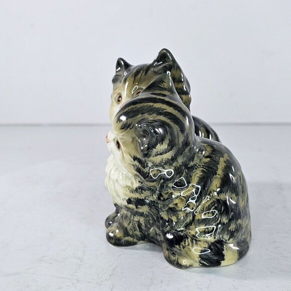 Beswick England Shaded Grey Persian Kittens 1316 Cat Figurine - Picture 6 of 8